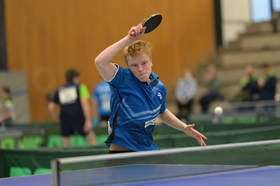 DTTB TOP 12 Jugend 15 und Jugend 19 
am 11.02.2023 in der Kreissporthalle Neudorf in Neudorf

Foto: Jörg Fuhrmann