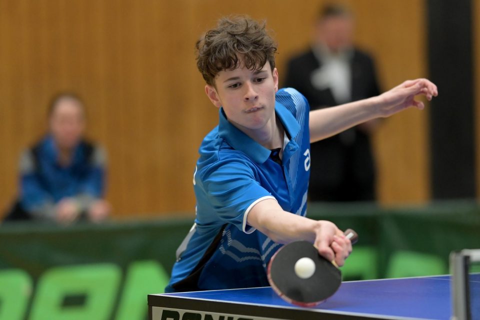 DTTB TOP 12 Jugend 15 und Jugend 19 
am 12.02.2023 in der Kreissporthalle Neudorf in Neudorf

Foto: Jörg Fuhrmann