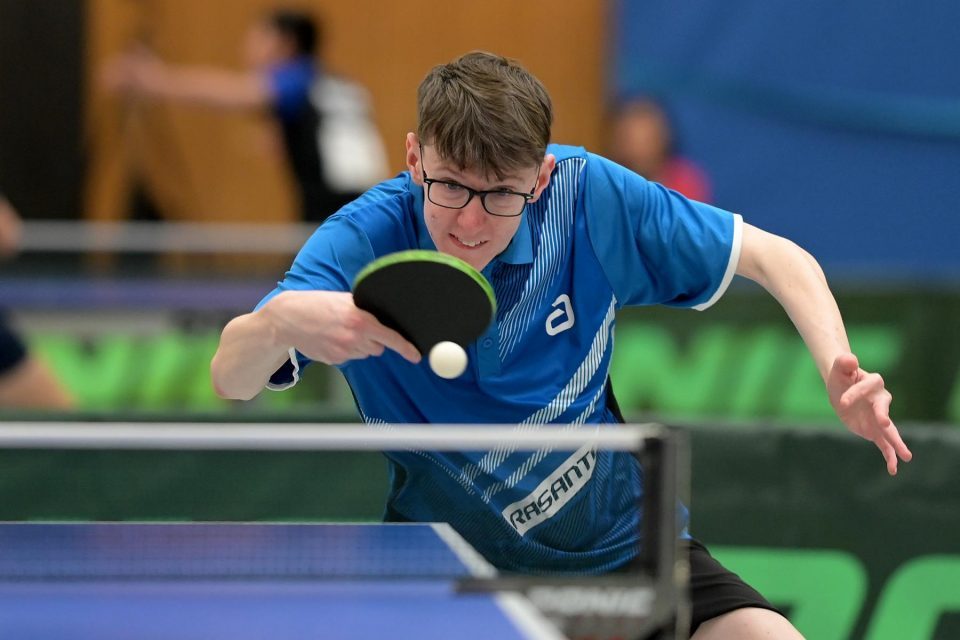 DTTB TOP 12 Jugend 15 und Jugend 19 
am 12.02.2023 in der Kreissporthalle Neudorf in Neudorf

Foto: Jörg Fuhrmann