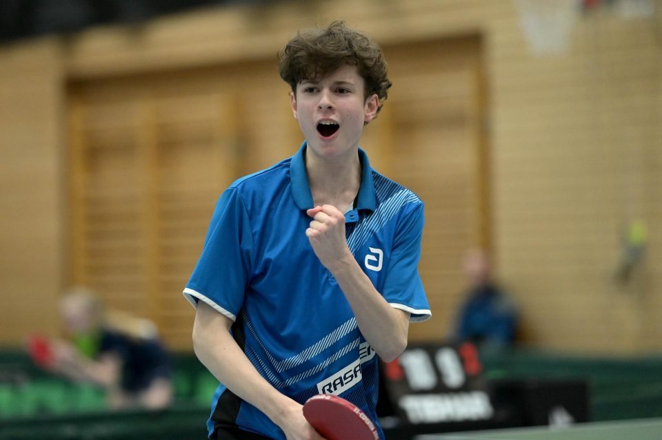 Tischtennis Nationale Deutsche Meisterschaften Jugend 15 am 11.03.2023 in der Kochenwaldhalle in Bad Friedrichshall




Foto: Jörg Fuhrmann