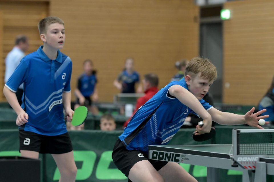 Tischtennis Nationale Deutsche Meisterschaften Jugend 15 am 12.03.2023 in der Kochenwaldhalle in Bad Friedrichshall




Foto: Jörg Fuhrmann