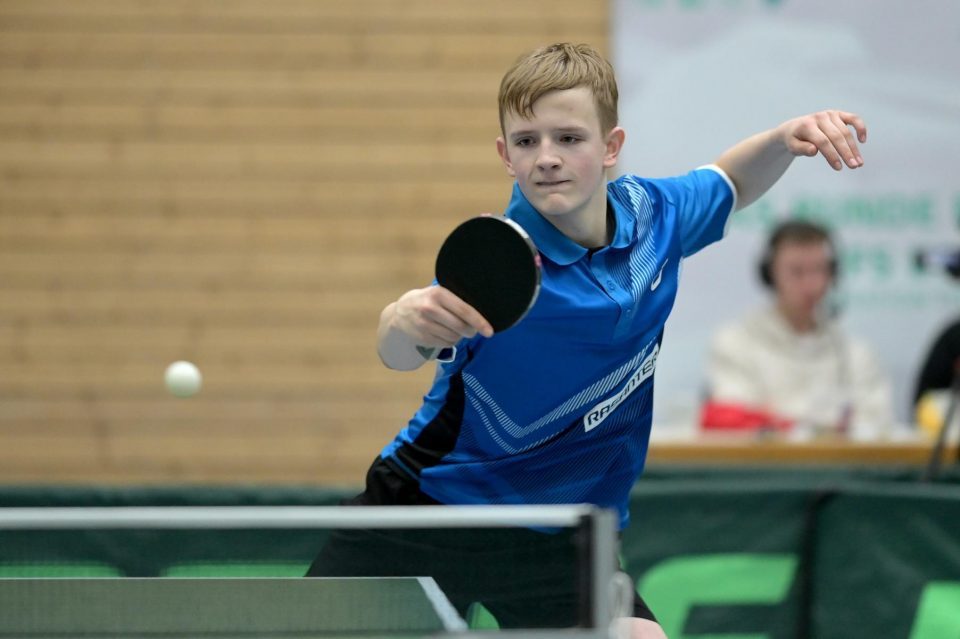 Tischtennis Nationale Deutsche Meisterschaften Jugend 15 am 12.03.2023 in der Kochenwaldhalle in Bad Friedrichshall




Foto: Jörg Fuhrmann