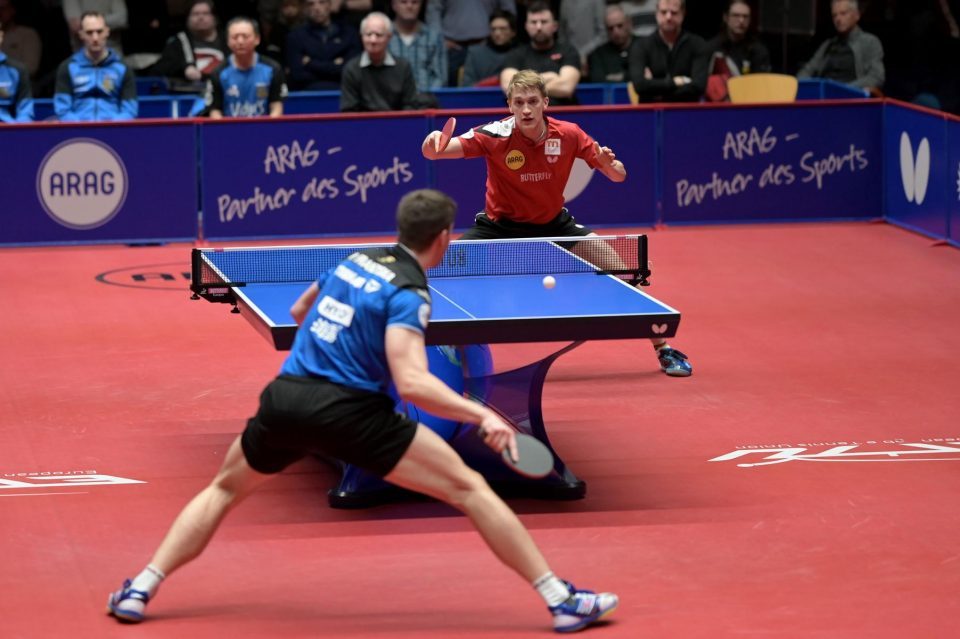 TTCL Finale - Rückspiel Borussia Düsseldorf -  1. FC Saarbrücken TT am 03.04.2023 im ARAG CenterCourt in Düsseldorf



Foto: Jörg Fuhrmann