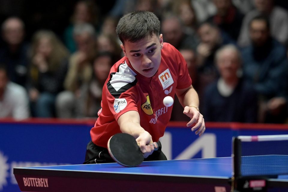 TTCL Finale - Rückspiel Borussia Düsseldorf -  1. FC Saarbrücken TT am 03.04.2023 im ARAG CenterCourt in DüsseldorfFoto: Jörg Fuhrmann