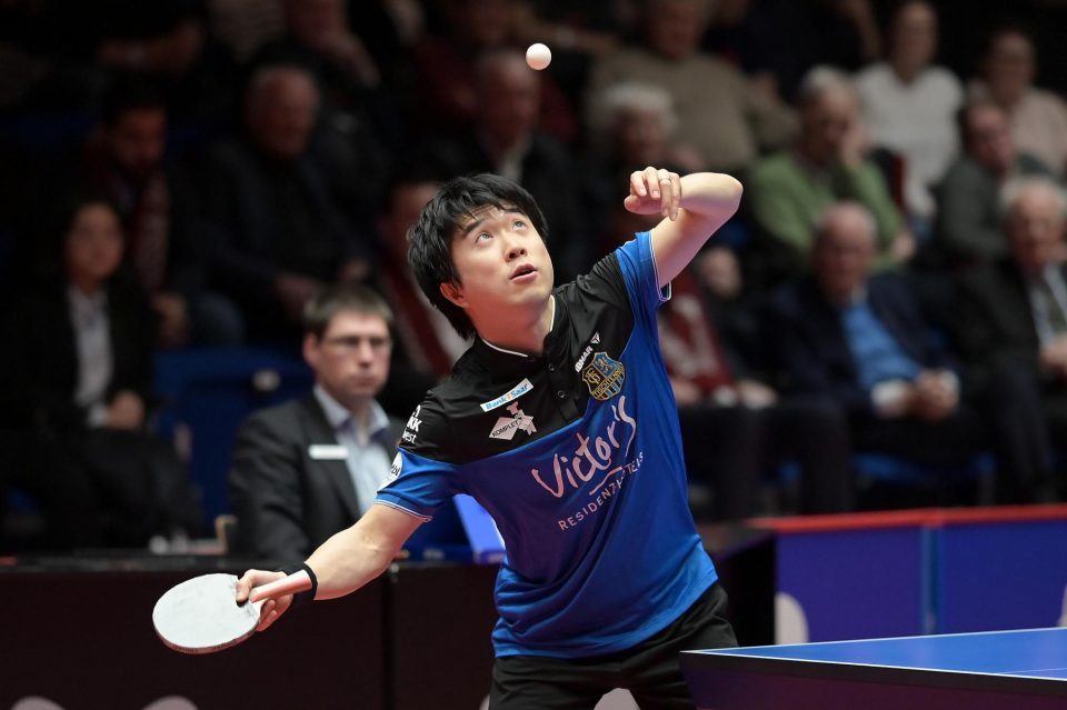 TTCL Finale - Rückspiel Borussia Düsseldorf -  1. FC Saarbrücken TT am 03.04.2023 im ARAG CenterCourt in DüsseldorfFoto: Jörg Fuhrmann