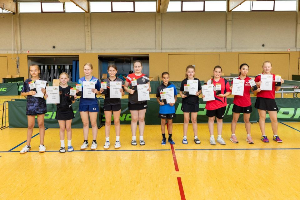 Siegerehrung Mädchen 13