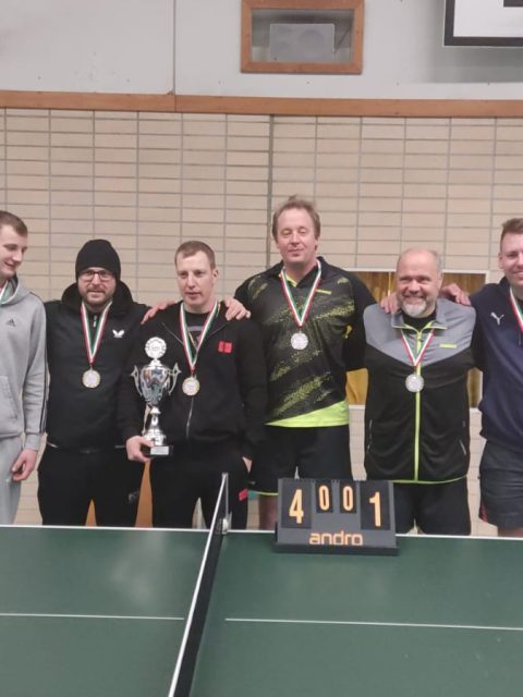 v..l Gerstmayr L., Nasser, Gerstmayr A. (alle DJK) Kröger, Poppenborg, Lückenotto (TV Langenberg )