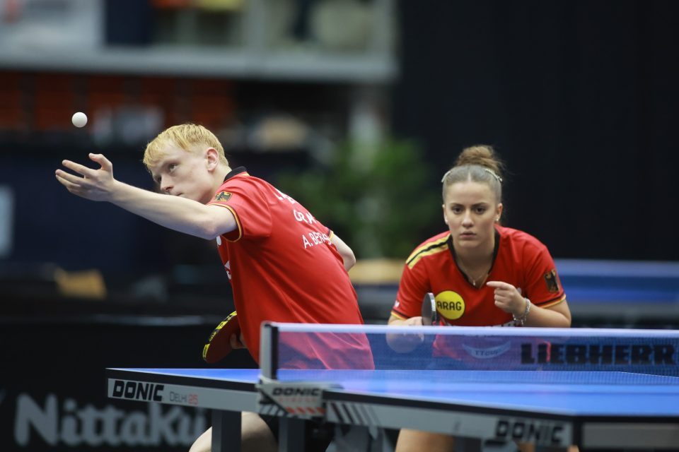 XD Round of 32, Day 2 , 2024 LIEBHERR European Table Tennis Championships,Tips Arena - Upperaustria, Linz, Austria , 15 - 20 October 2024
