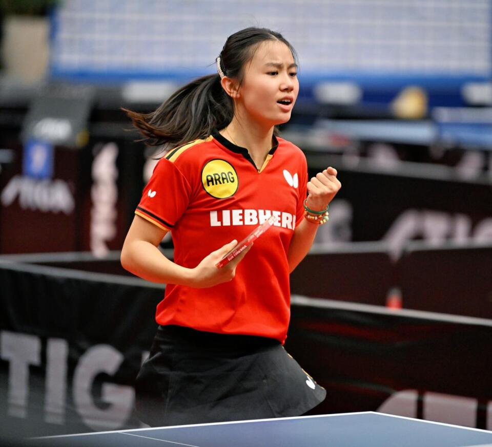 European Table Tennis Championships U13 in Kosta, Sweden, Craft Arena - 24 September 2025: LI_Emma-Germany-EC2025_U13-0816